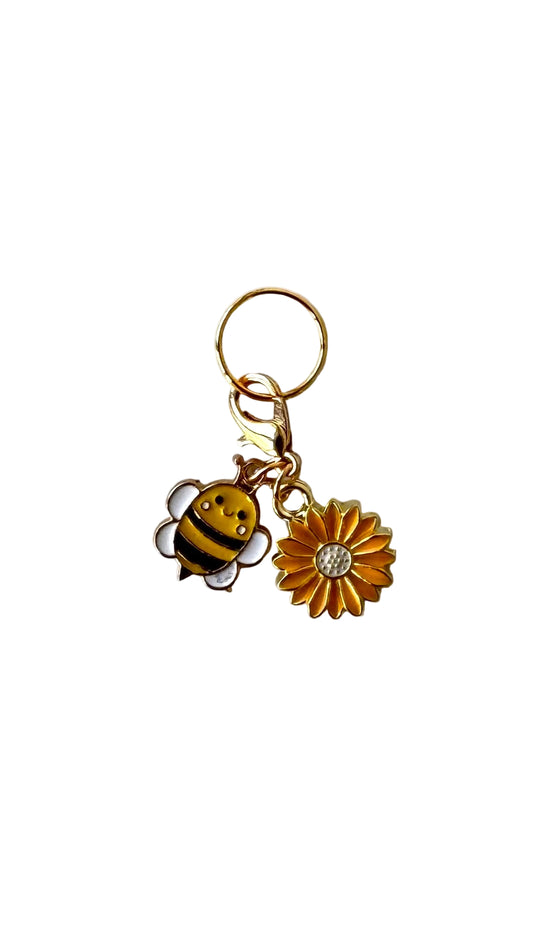 Bee and yellow flower