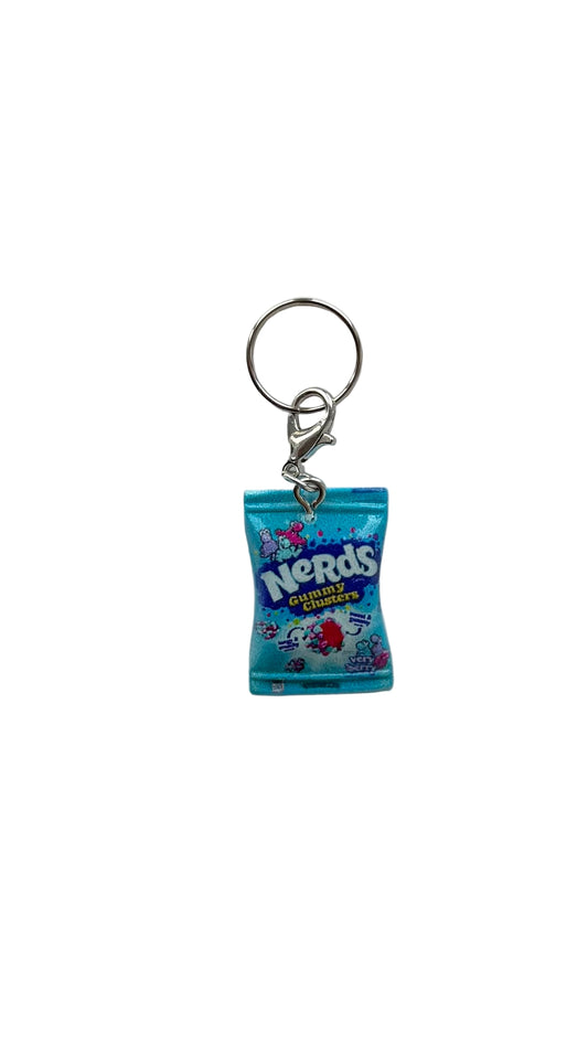 Nerds candy charm on a white background