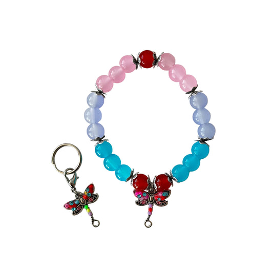 Dragon fly set - stone beads