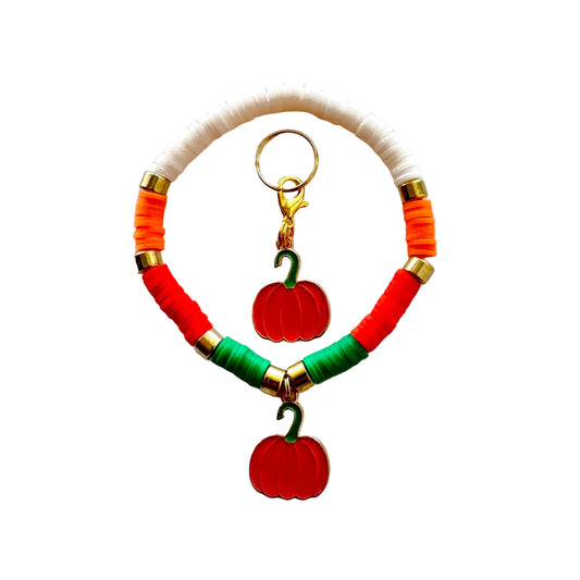 Pumpkin set - clay beads