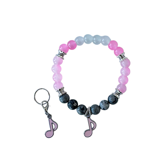 Music note set - stone beads