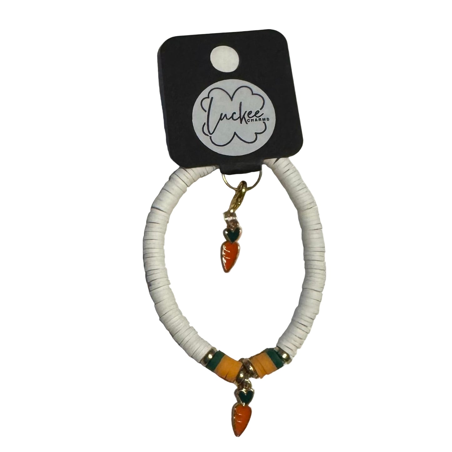 Carrot set - clay beads