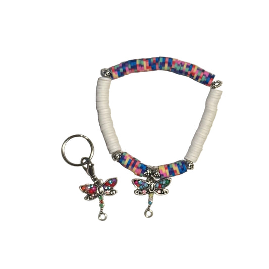 Dragon fly set - clay beads