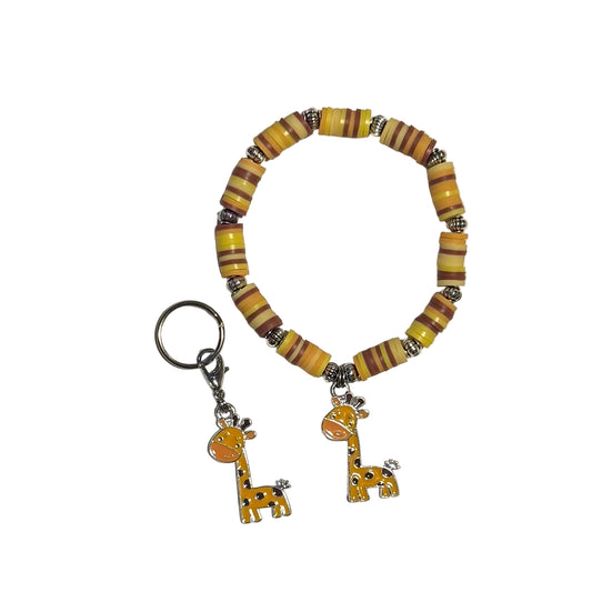 Giraffe set - clay beads