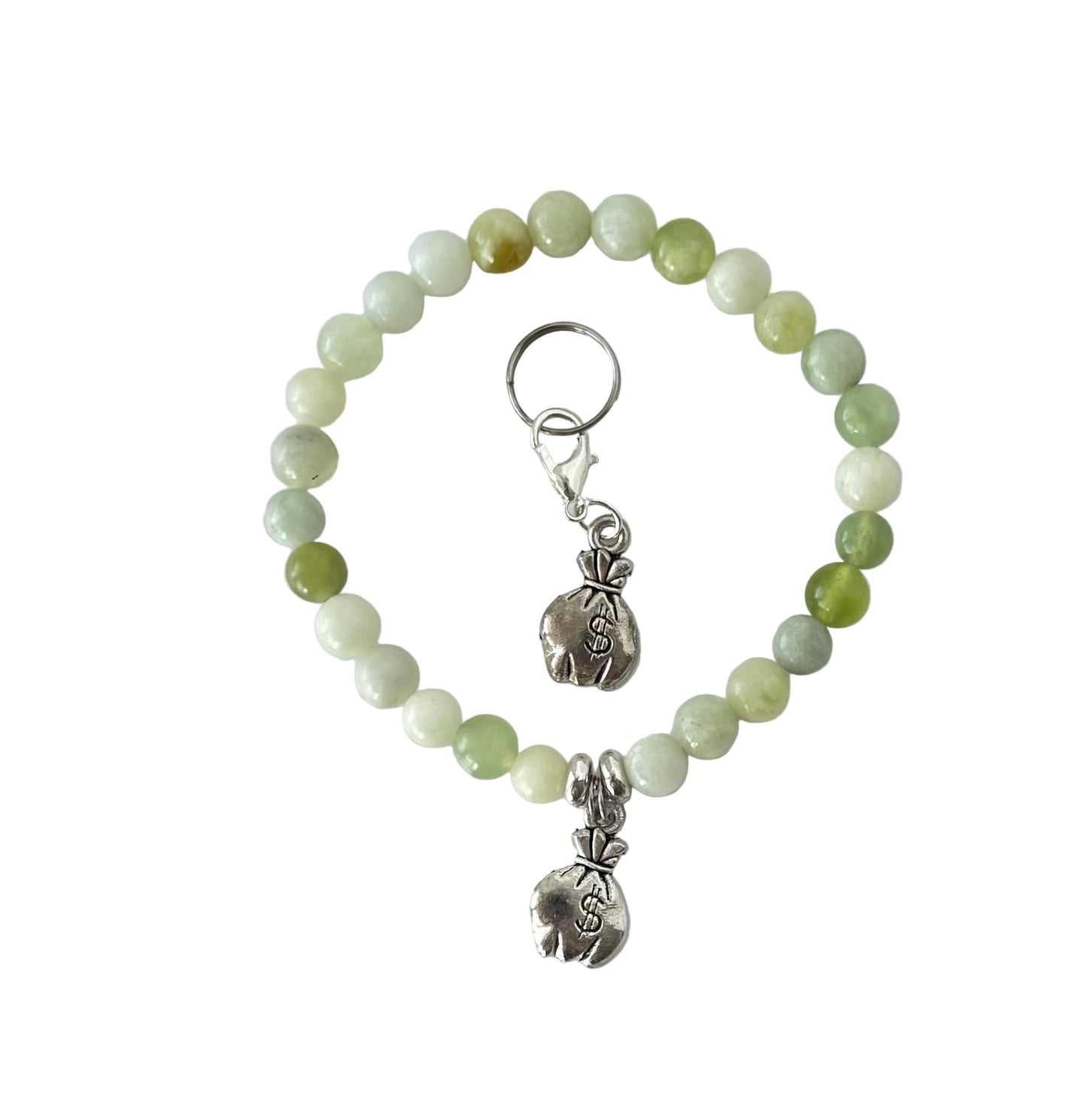 Money bags set - with stone beads