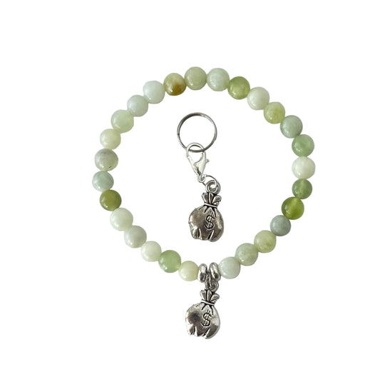 Money bags set - with stone beads